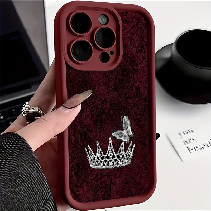 Coque de téléphone Rose Rouge  - Apple Iphone 15 avis et prix